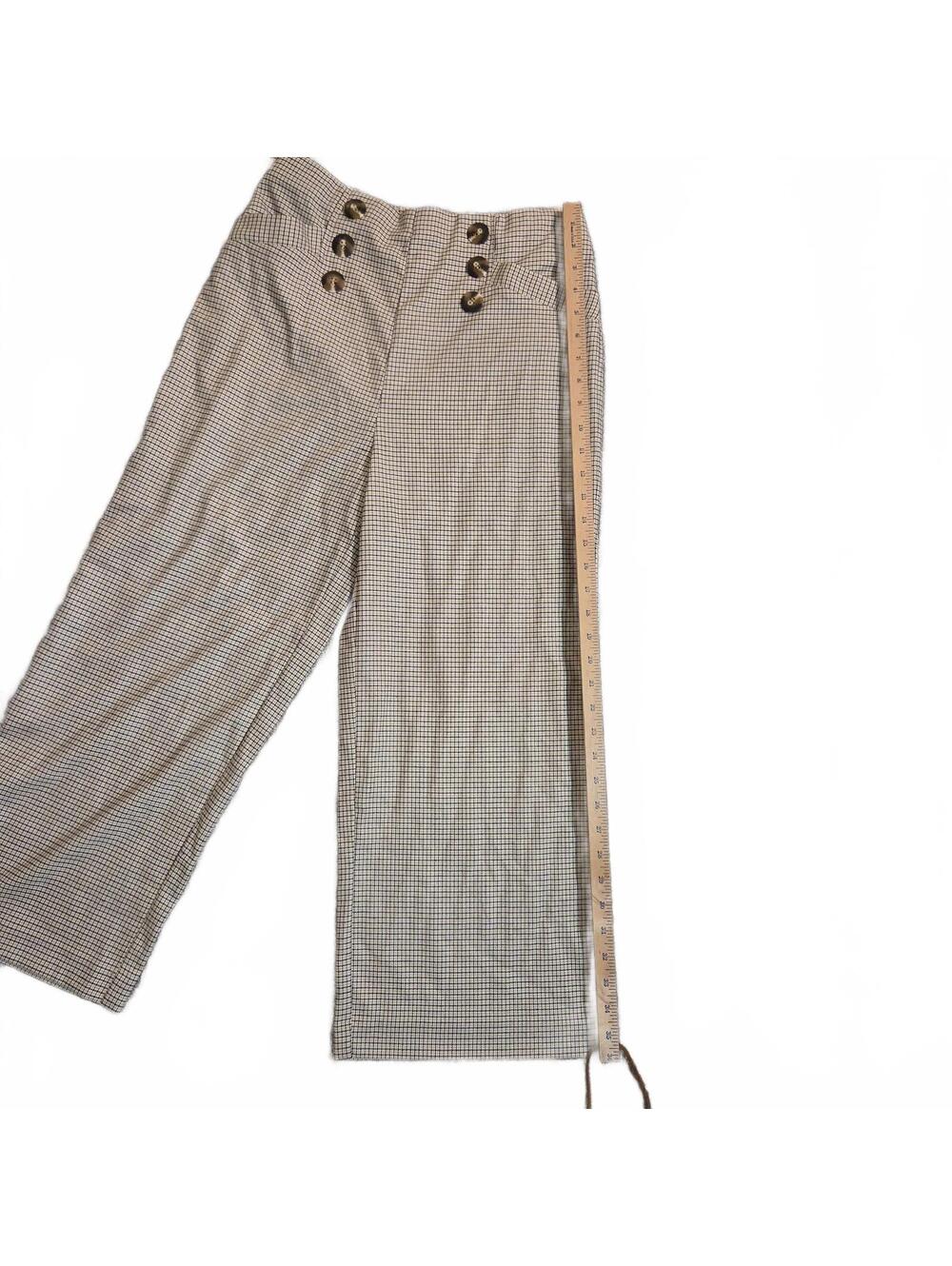 Sanctuary Size 29 High Waist Plaid Wide Leg Pants - Picture 5 of 9